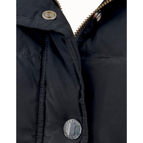 J.Crew Factory Black Puffer Jacket Down Feather Filled Women's Coat XS - Picture 2 of 4